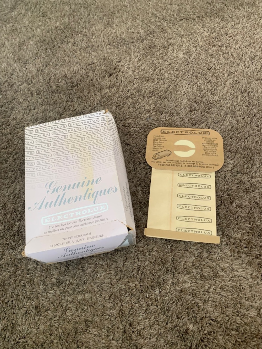 Vintage Electrolux Genuine Authentiques Vacuum Cleaner Filter Bags 20 count